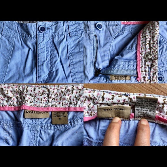 Ruff Hewn Capri Pants Size 6 Blue Women’s - Picture 5 of 14